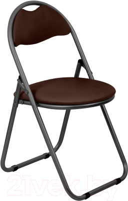 Стул офисный Белс Селим V / 451340-02/V3 (кожзам темно-коричневый/черный) - фото