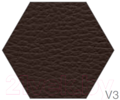 Стул офисный Белс Ретро V / 450430/V3 (кожзам темно-коричневый/черный)