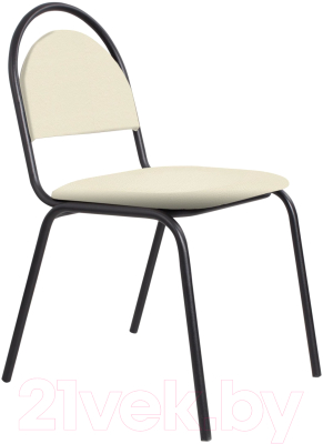 Стул офисный Белс Ретро V / 450430/V18 (кожзам бежевый/черный) - фото