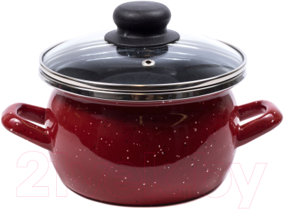 Кастрюля Сантэкс Красный гранит 1-2415112 - фото