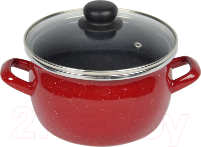 Кастрюля Сантэкс Красный гранит 1-2425112 - фото