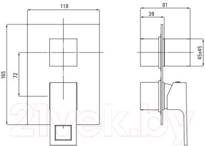 Душевая система со смесителем Deante DEANTE_N02M