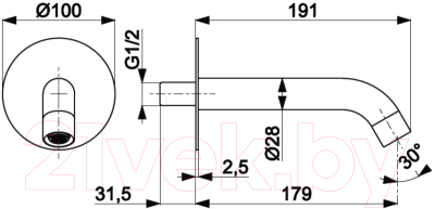Излив Armatura Moza 836-004-00