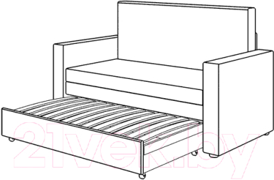 Диван Нижегородмебель и К Мелани Р 120 / ТД334