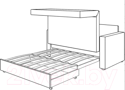 Диван Нижегородмебель и К Мелани Р 120 / ТД334