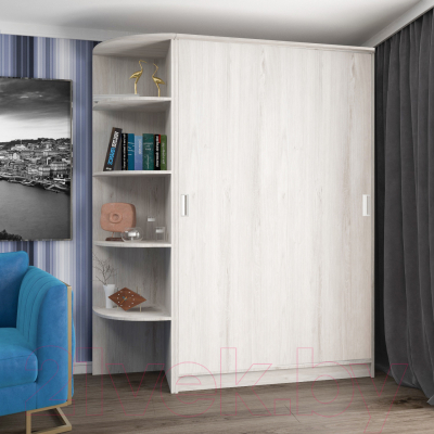 Шкаф-купе Кортекс-мебель Лагуна ШК05-00 (дуб монтерей, левая консоль)