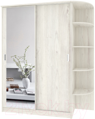 Шкаф-купе Кортекс-мебель Лагуна ШК05-01 (дуб монтерей, правая консоль) - фото