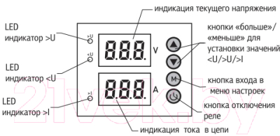 Реле напряжения КС MRVA 63A / 82712