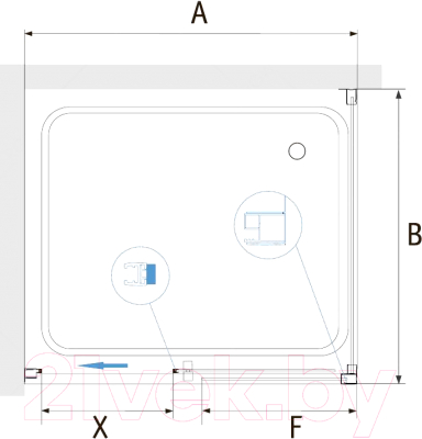 Душевой уголок RGW PA-76 / 35087648-11