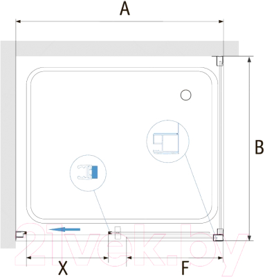 Душевой уголок RGW PA-76 / 35087668-11