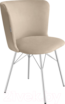 Стул Sheffilton SHT-ST36/S64 (ванильный крем/хром лак) - фото