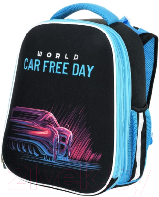 Школьный рюкзак Schoolformat Ergonomic + Minimal Car РЮКЖКРД-МКР (черный) - фото