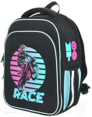 Школьный рюкзак Schoolformat 2А4К Moto Sport РЮКЖК2А4К-МСП (черный) - фото