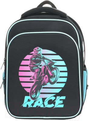 Школьный рюкзак Schoolformat 2А4К Moto Sport РЮКЖК2А4К-МСП (черный)