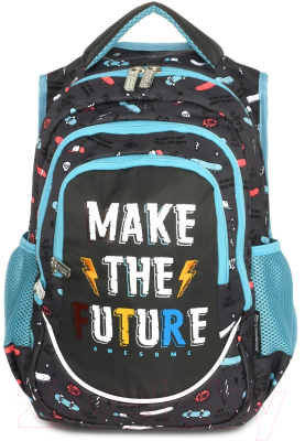 Школьный рюкзак Schoolformat Soft 3 Future РЮКМ3-ФЧР (серый)
