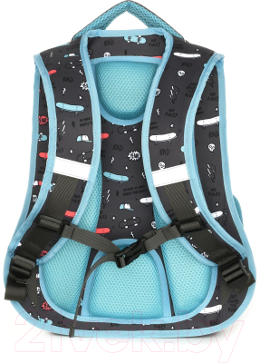 Школьный рюкзак Schoolformat Soft 3 Future РЮКМ3-ФЧР (серый)