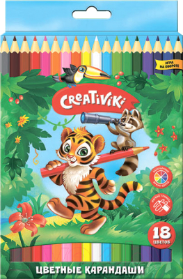 Набор цветных карандашей Creativiki КЦ18КР - фото