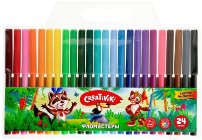 Фломастеры Creativiki ФЛВ24КР - фото