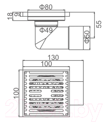 Трап для душа Gerhans K80610-10