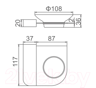 Мыльница Gerhans K27002