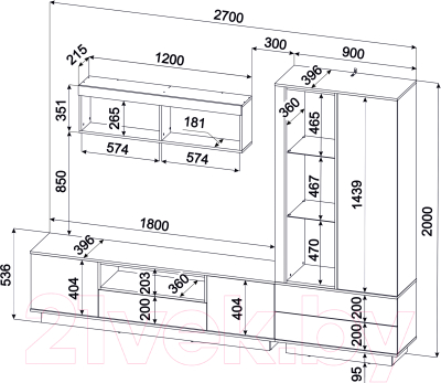 Горка Интерлиния Quartz-4 с подсветкой