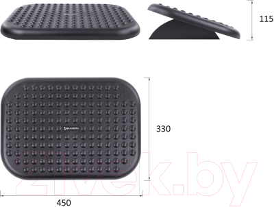 Подставка для ног Brauberg 45x35 / 531495 (черный)