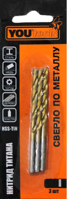 Набор сверл Yourtools HSS-TiN 2.5x30x57мм - фото