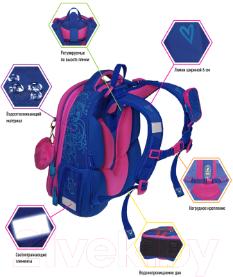 Школьный рюкзак Berlingo Expert Max Eiffel Tower / RU06120