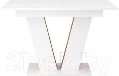 Обеденный стол Eligard Kai раздвижной 118-157x76x72 (белый структурный)