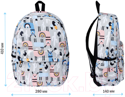 Школьный рюкзак ArtSpace Pattern Lama / Bdg_18054