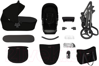 Детская универсальная коляска Bebetto Flavio 2 в 1 графитовая рама