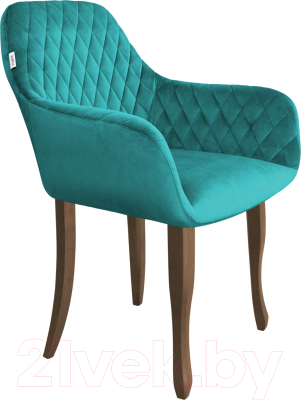 Стул Sheffilton SHT-ST38/S122 (альпийский бирюзовый/темный орех/черный) - фото