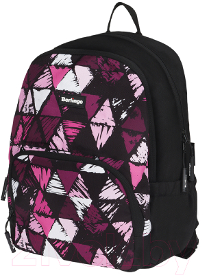 Школьный рюкзак Berlingo Light Black Triangles / RU08024 - фото