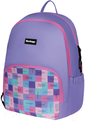 Школьный рюкзак Berlingo Light Squares / RU08028 - фото