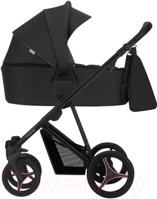 Детская универсальная коляска Bebetto Flavio Pro 2 в 1 черная рама - фото
