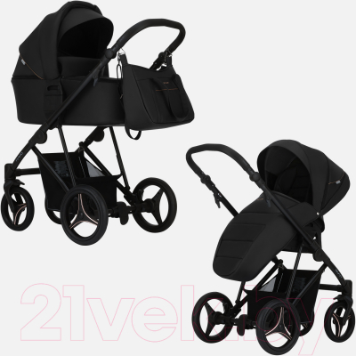 Детская универсальная коляска Bebetto Flavio Pro 2 в 1 черная рама