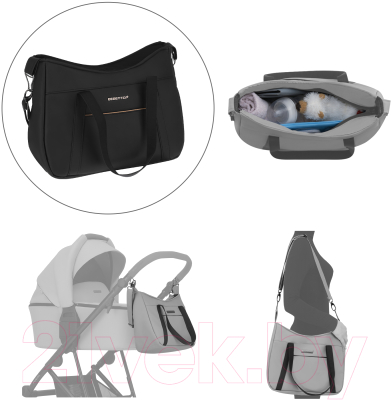 Детская универсальная коляска Bebetto Flavio Pro 2 в 1 черная рама