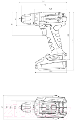 Профессиональная дрель-шуруповерт Metabo BS 14.4