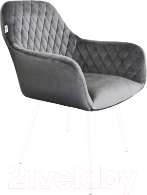 Стул Sheffilton SHT-ST38/S95-1 (угольно-серый/белый муар) - фото