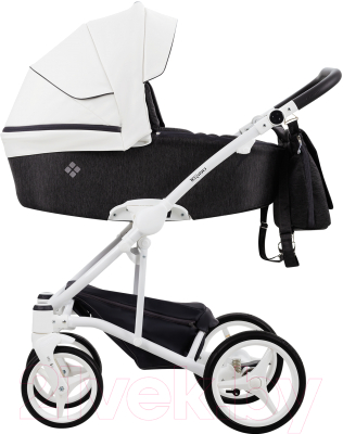 Детская универсальная коляска Bebetto Torino 2 в 1 белая рама - фото