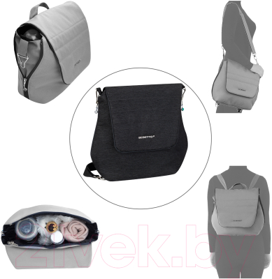 Детская универсальная коляска Bebetto Torino 2 в 1 белая рама