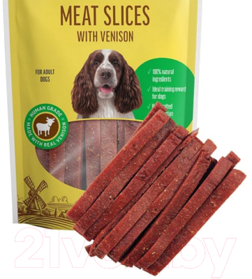 Лакомство для собак Dog Fest Мясная нарезка с олениной