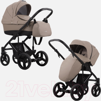 Детская универсальная коляска Bebetto Magnum Prima 2 в 1 черная рама