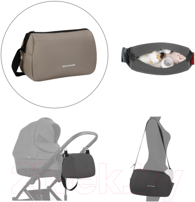 Детская универсальная коляска Bebetto Magnum Prima 2 в 1 черная рама