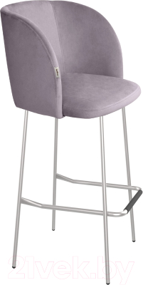 Стул барный Sheffilton SHT-ST33/S29 (сиреневая орхидея/хром лак) - фото