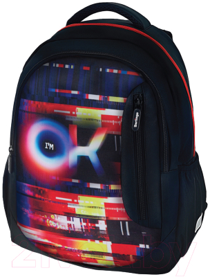 Школьный рюкзак Berlingo Boom Glitch / RU08032 - фото