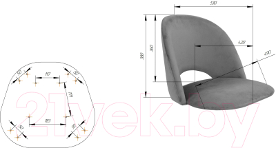 Стул барный Sheffilton SHT-ST34/S66