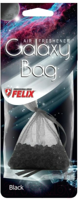Ароматизатор автомобильный FELIX Galaxy Bag Черный лед / 411040138 - фото