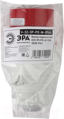 Вилка штепсельная ЭРА Б0032854 - фото