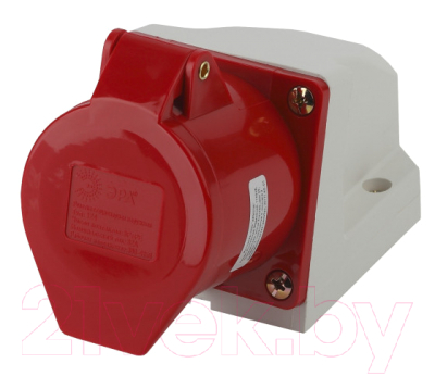 Розетка ЭРА 124 3Р+РЕ 32А 380В IP44 / Б0032878 - фото